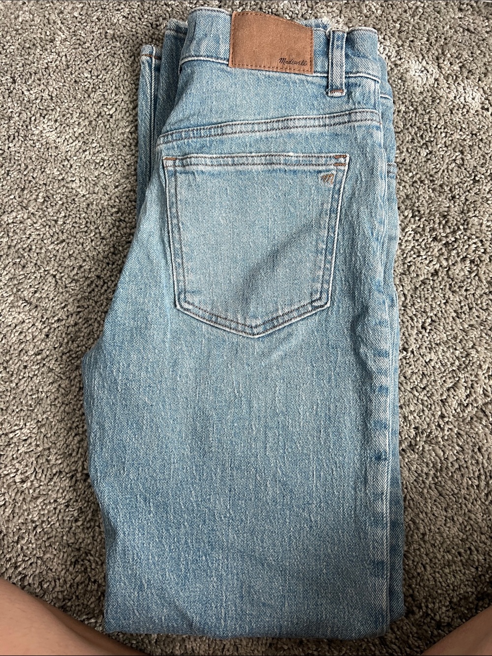 Light Blue Women’s Jeans - Madewell Classic Denim Straight Jean